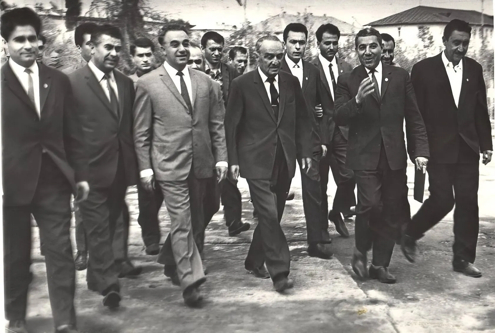 Anastas Mikoyan at the Kristall factory, 1965